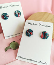 Load image into Gallery viewer, Christmas Swirl Statement Studs