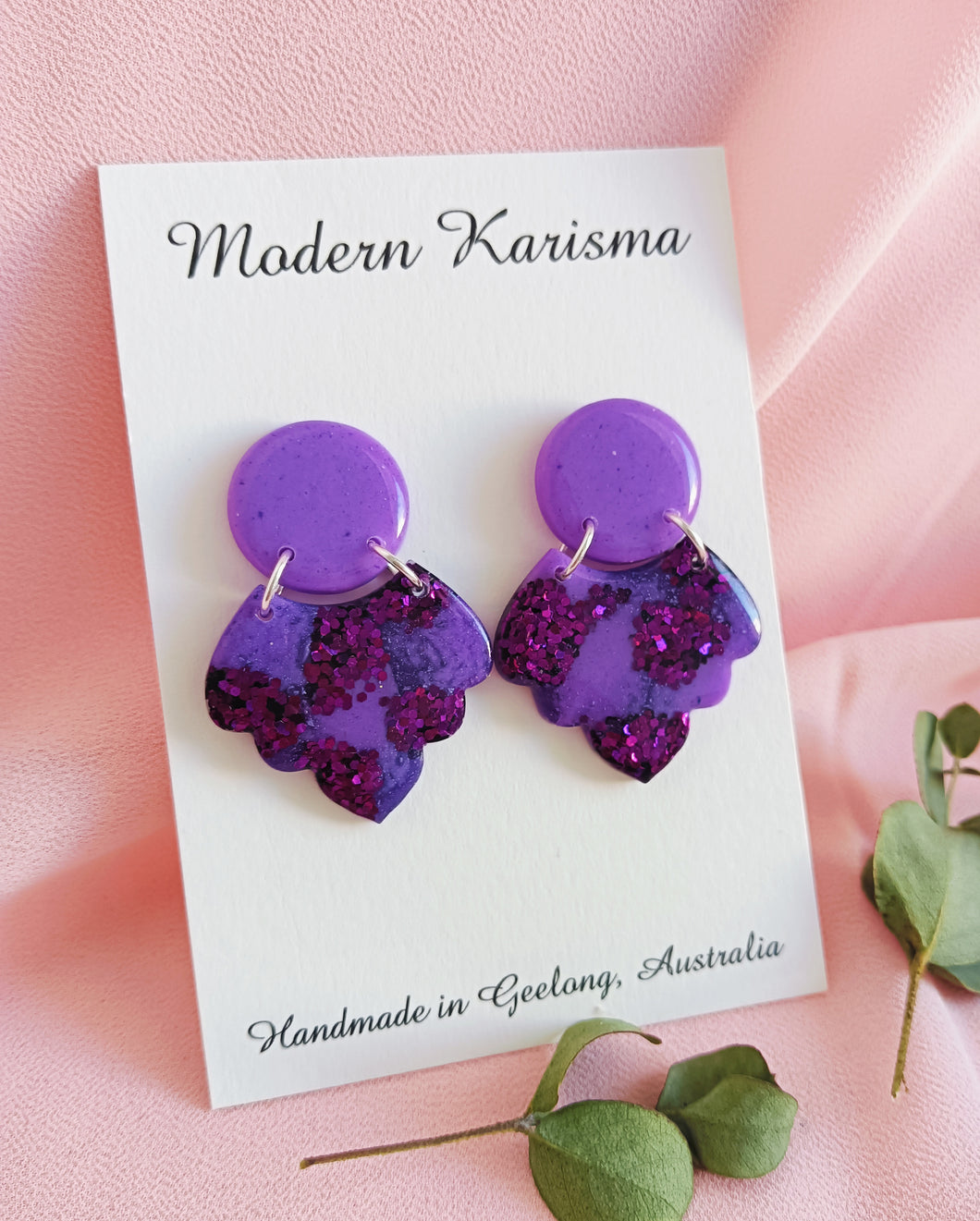 Purple Passion Dangle Earrings