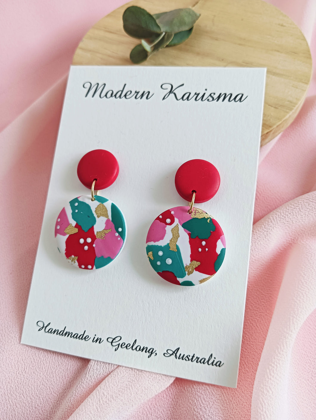 Modern Karismas Circle Dangle Earrings