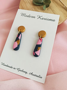 Pink and Gold Mini Drop Dangles