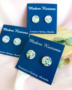 Graffiti Stud Earrings