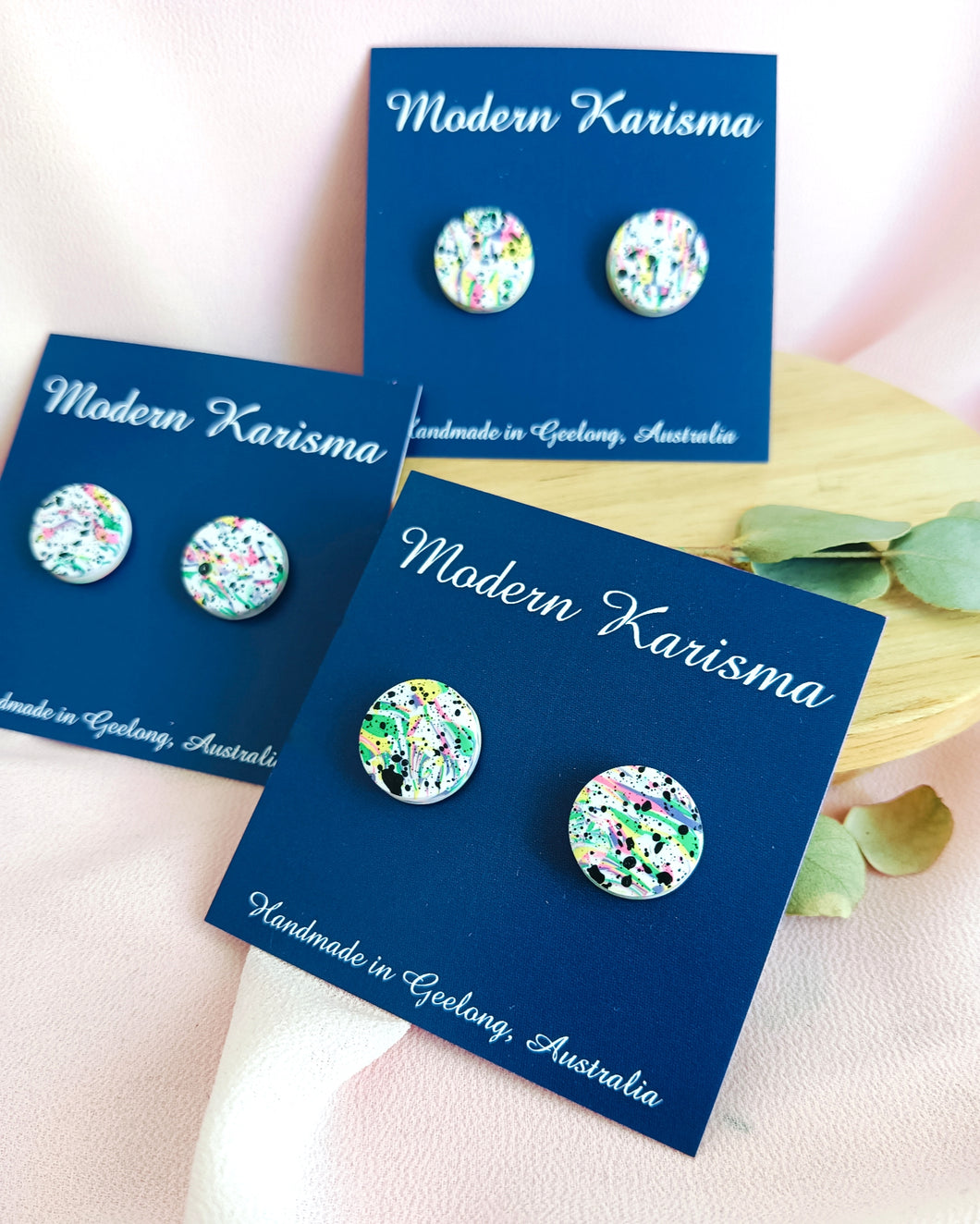 Graffiti Stud Earrings