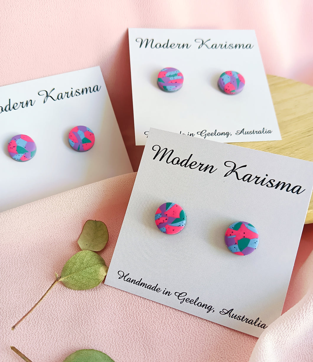 Speckled Rainbow Studs