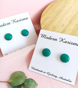 Shiny Green Studs