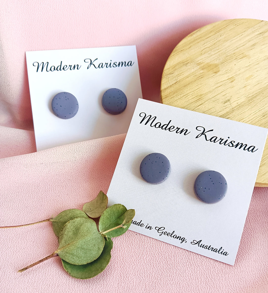 Speckled Purple Studs
