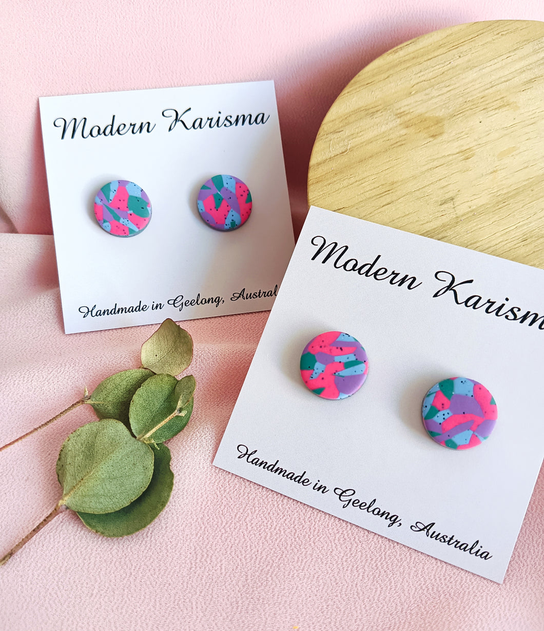 Speckled Rainbow Studs